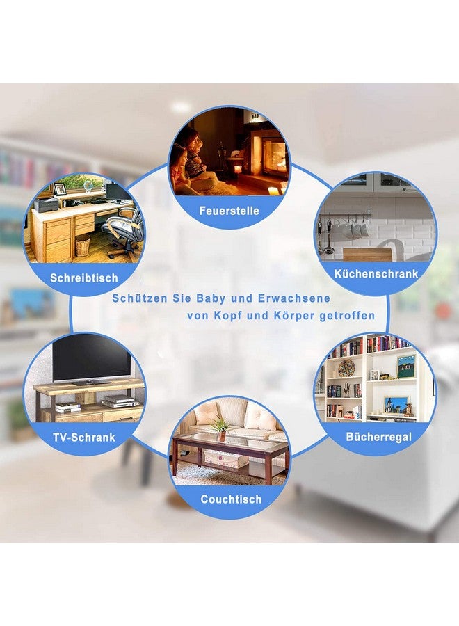 Angloria Edge Protector 100% Silicone, Baby Proofing Clear Table Corners Guards, Pre-Taped Adhesive Soft for Kids Proof Safety, Wall Furniture Bumper - Image 2