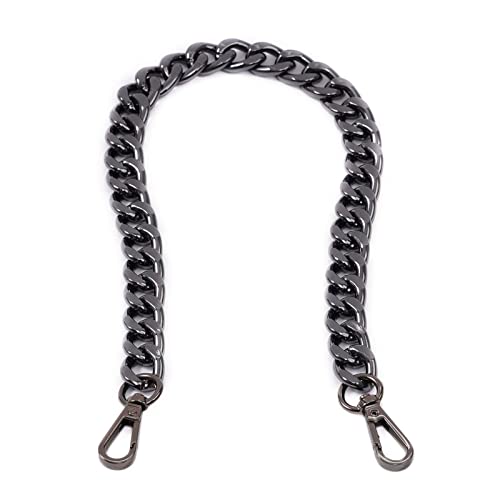 Xiazw Medium Size Fabulous Metal Shoulder Crossbody Purse Strap Replacement Bag Chain Accessories (18‘’, Black) - Image 1