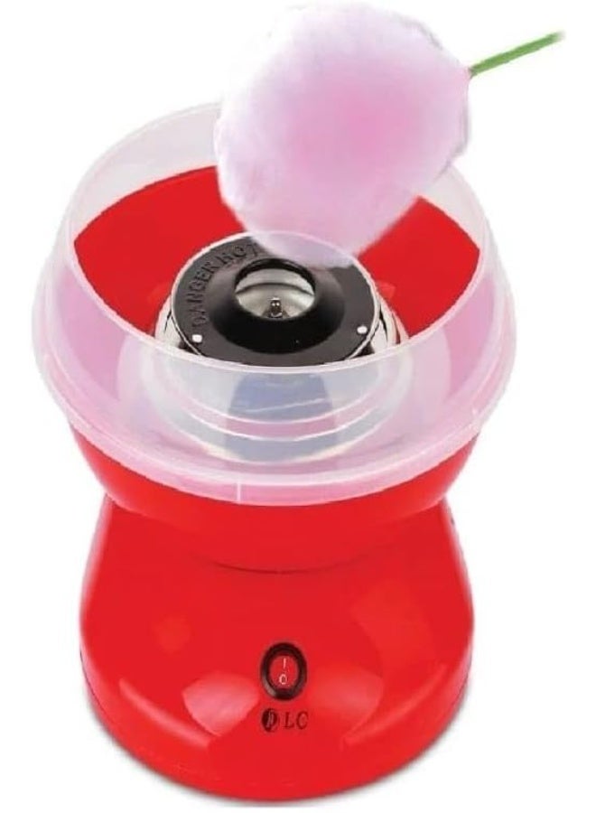 دي إل سي  ماكينة صنع حلوى القطن DLC بقوة 500 واط باللون الأحمر DLC-C1802 - Image 2