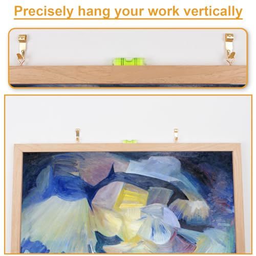 KURUI 303Pcs Picture Hanging Kit, Picture Hangers Assorted Kit with Heavy Duty Picture Hanging Hooks/Hardware Nails/Sawtooth/Wire/D Rings/Level, Metal Picture Wall Hooks for Frame Canvas Mounting - Image 3