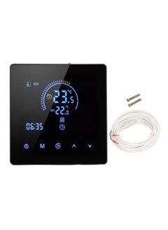 Thoraya 16A Digital Thermostat with LCD Display Programmable Thermostat Electric Heating Thermostat for Home Office Hotel AC 90V‑240V Black Without WiFi  - Image 1