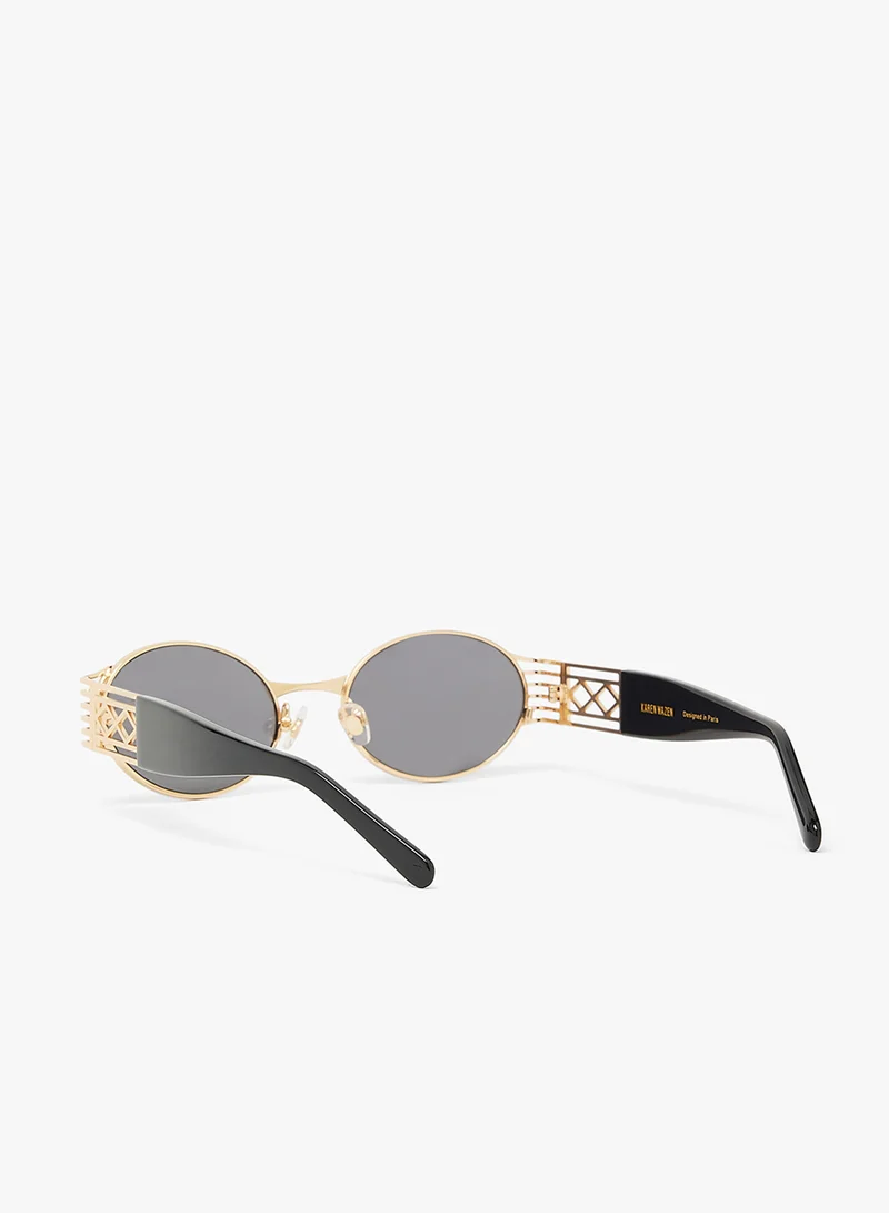 KAREN WAZEN Pam Oval Sunglasses