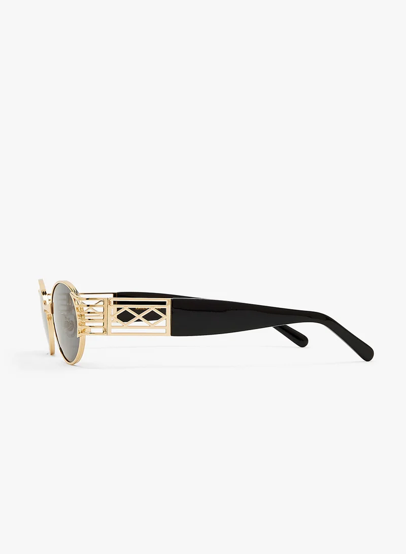 KAREN WAZEN Pam Oval Sunglasses
