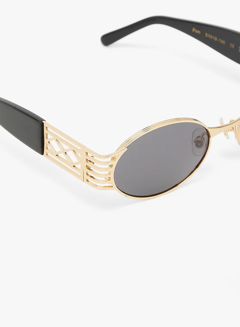 KAREN WAZEN Pam Oval Sunglasses