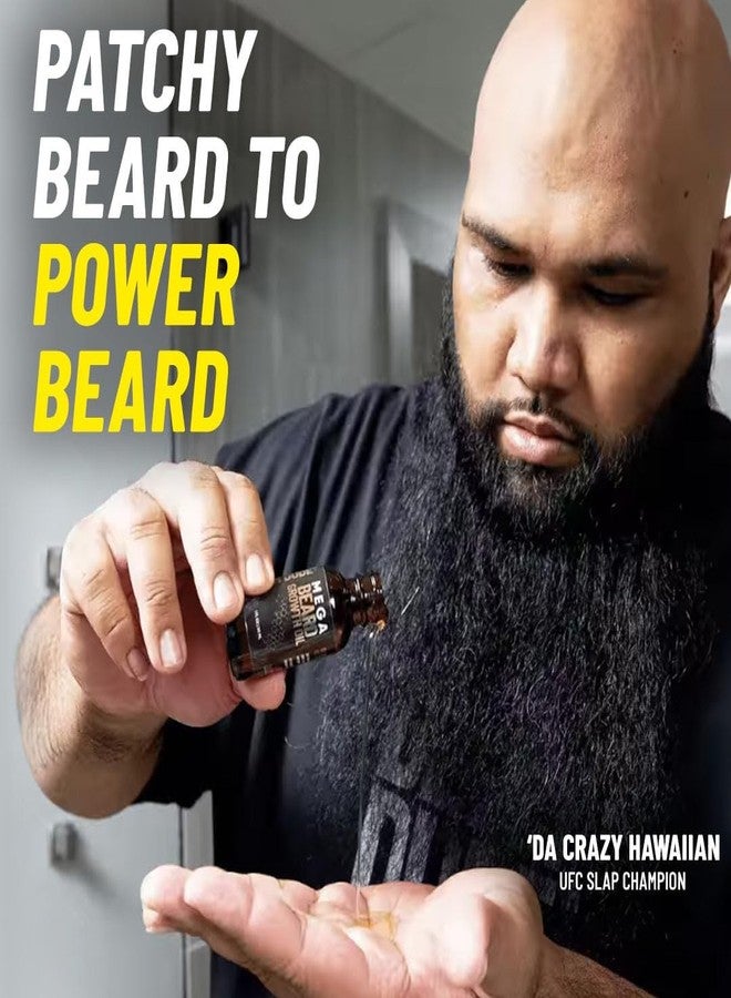 DERM DUDE زيت نمو اللحية الضخم من ديرم ديو للرجال | مُركب بزيت الخروع وزيت الجوجوبا لنمو الشعر | يعزز لحية أكثر كثافة وامتلاء، يرطب وينعم الشعر الوجه، علاج تجميل غير دهني - 1 أونصة - Image 2