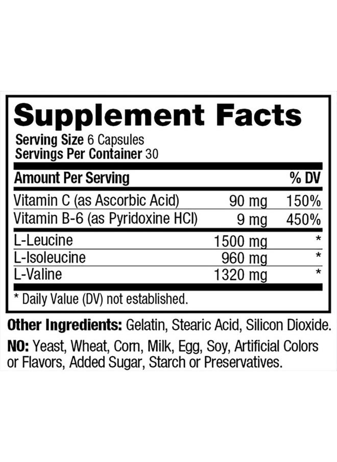 PROLAB PROLAB BCAA PLUS, Branched Chain Amino Acid Capsules, 180-Count  - Image 5