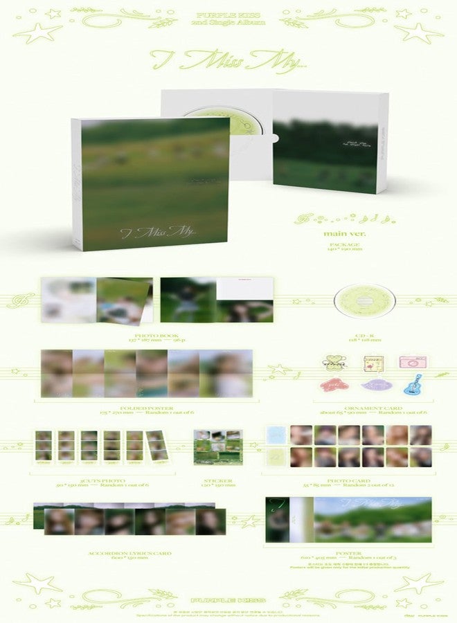 Koread PURPLE KISS I Miss My ... 2nd single (Photobook - MAIN Ver.) - Image 2