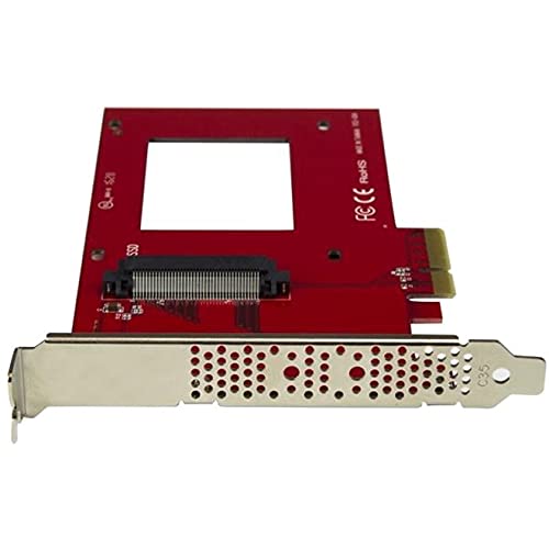 Startech.com StarTech U2 to PCIe Adapter for 25 U2 NVMe SSD PCIe 40 x4 SFF8639 OS Independent TAA Compliant - Image 3