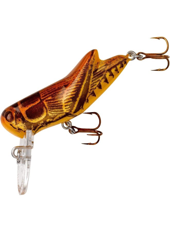 Rebel Lures Crickhopper Cricket / Grasshopper Crankbait Fishing Lure, 1 1/2 Inch, 1/4 Ounce, Brown Cricket, Crickhopper (3/32 oz) - Image 5