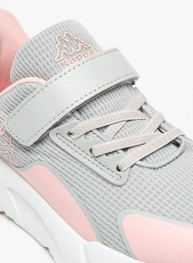 كابا Girls' Panelled Sports Shoes with Hook and Loop Closure