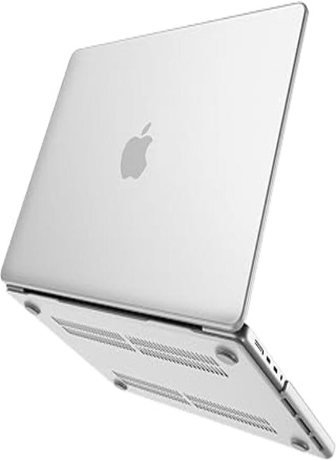 Fintie Case for MacBook Pro 14 Inch A2442 (2021 Release) - Protective Snap On Hard Shell Cover for MacBook Pro 14" M1 Pro / M1 Max with Touch ID, Frost Clear