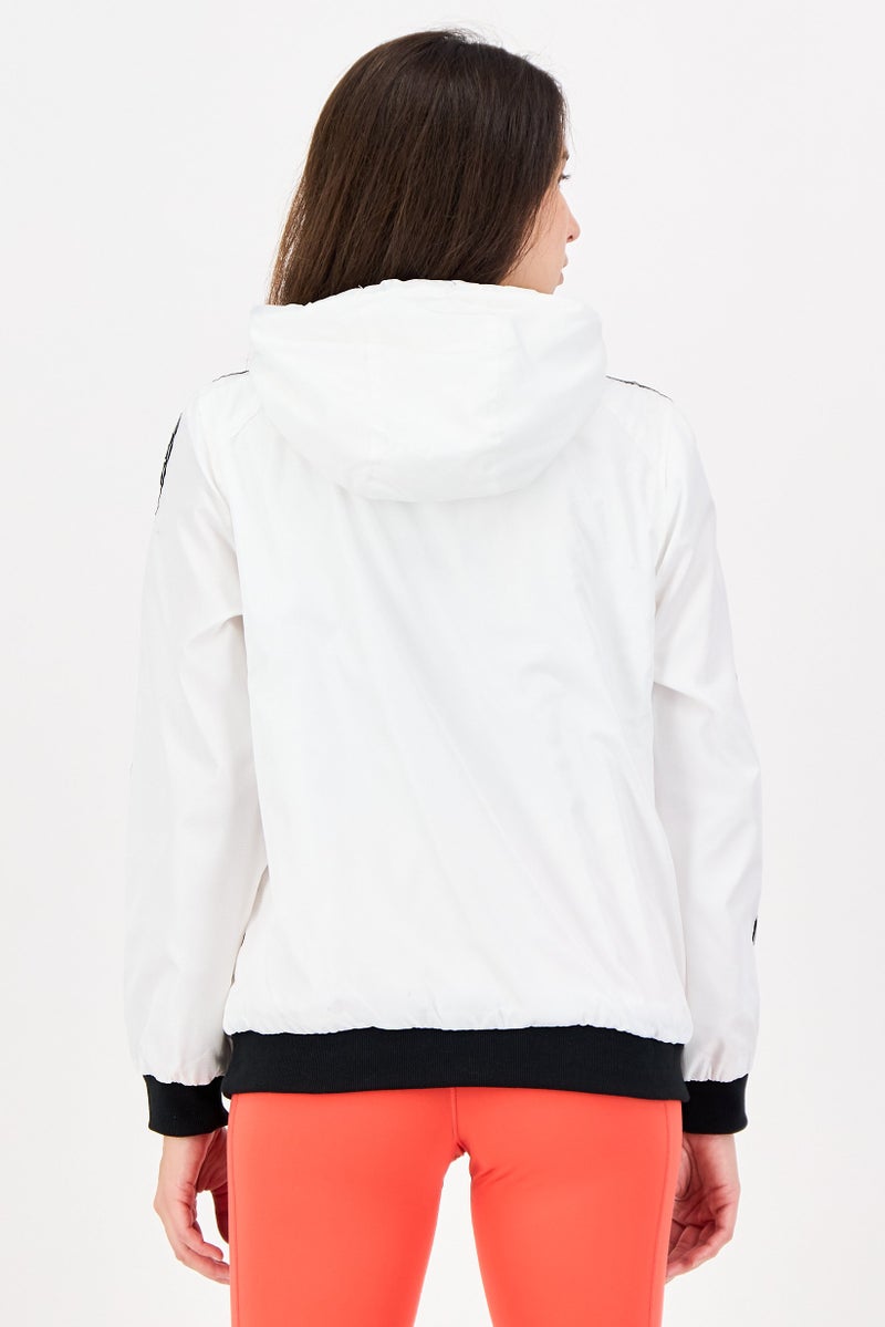 Reebok Women Sportswear Fit Long Sleeve Outdoor Jacket, White - Image 2