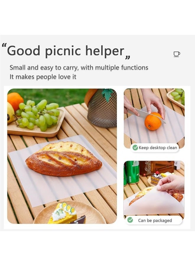 2 Roll Disposable Plastic Cutting Board, Disposable Cutting Mat, Non-Slip Disposable Cutting Boards Roll Paper for Kitchen Meat fruits vegetables Outdoor Camping Rv Traveling  - Image 5