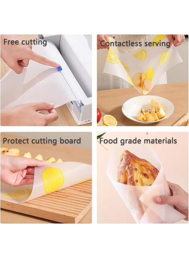 2 Roll Disposable Plastic Cutting Board, Disposable Cutting Mat, Non-Slip Disposable Cutting Boards Roll Paper for Kitchen Meat fruits vegetables Outdoor Camping Rv Traveling  - Image 2