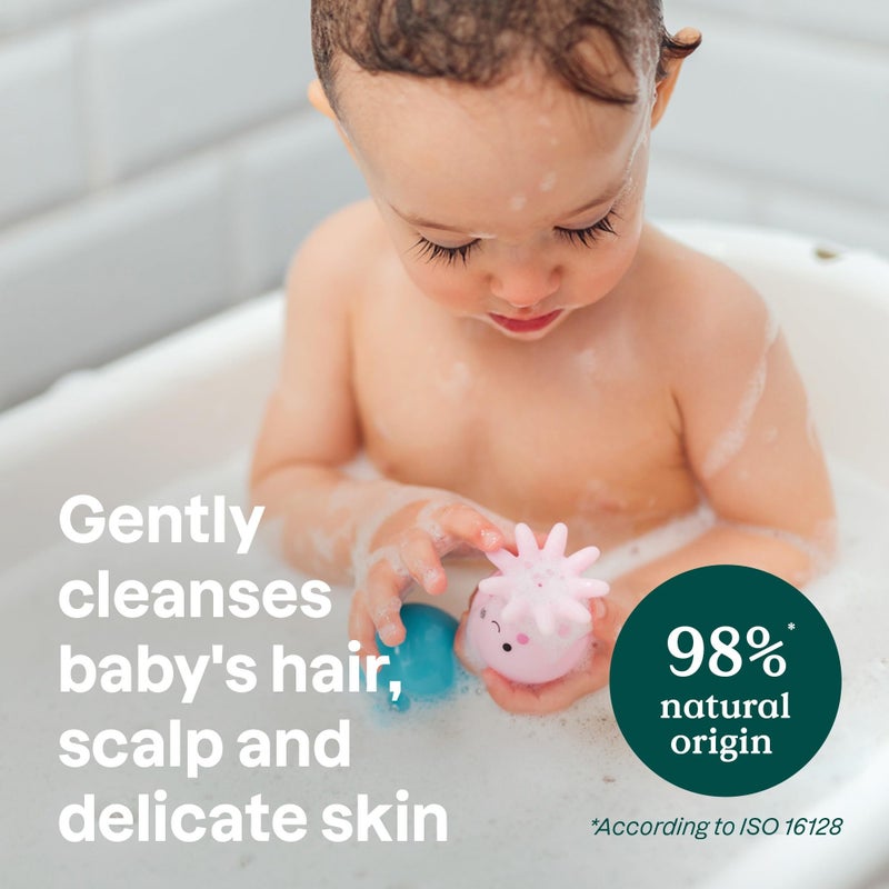 ATTITUDE 2-in-1 Hair and Body Foaming Baby Wash, EWG Verified Shampoo Soap, Dermatologically Tested, Made with Naturally Derived Ingredients, Vegan, Unscented, 10 Fl Oz - Image 3