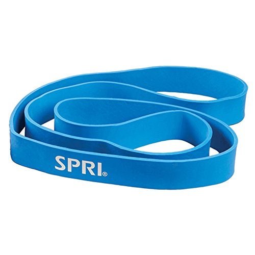 SPRI سوبر باندز من SPRI - شريط مقاومة للتمارين المساعدة على السحب، للياقة الأساسية، وتمارين القوة - أداة متعددة الاستخدامات للمرونة، والتحمل، والتوازن - 1.75"، أزرق - Image 2