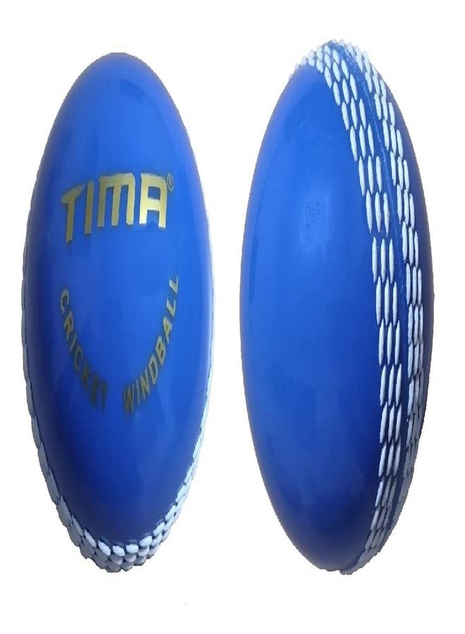 TIMA Synthetic Cricket Ball Poly Hard Cricket Balls - Indoor & Outdoor Training Cricket Ball for Coaching Practice (Blue Pack of 2) - Image 1