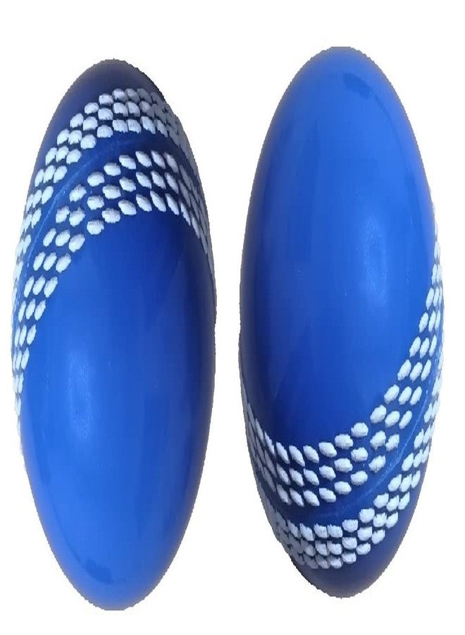 TIMA Synthetic Cricket Ball Poly Hard Cricket Balls - Indoor & Outdoor Training Cricket Ball for Coaching Practice (Blue Pack of 2) - Image 3