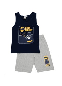 Batman Sleeveless T-shirt and Shorts Set for Kids, Black