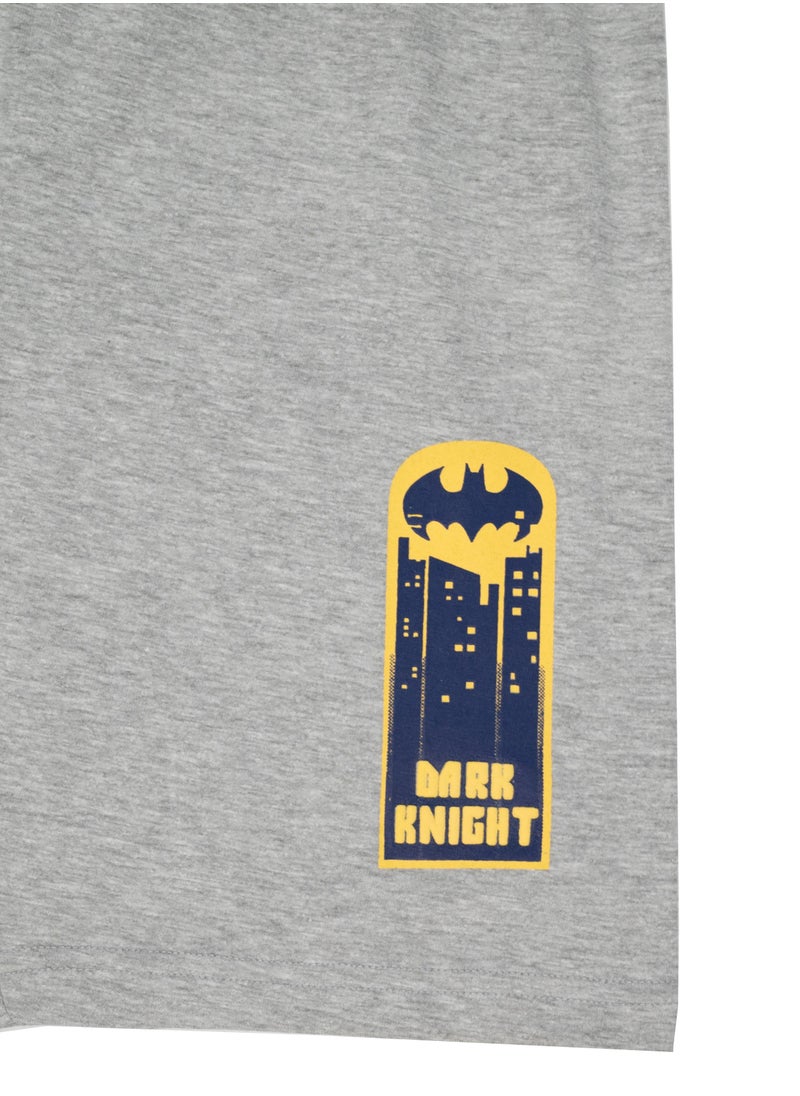 Batman - Batman Sleeveless T-shirt and Shorts Set for Kids, Black - Image 1
