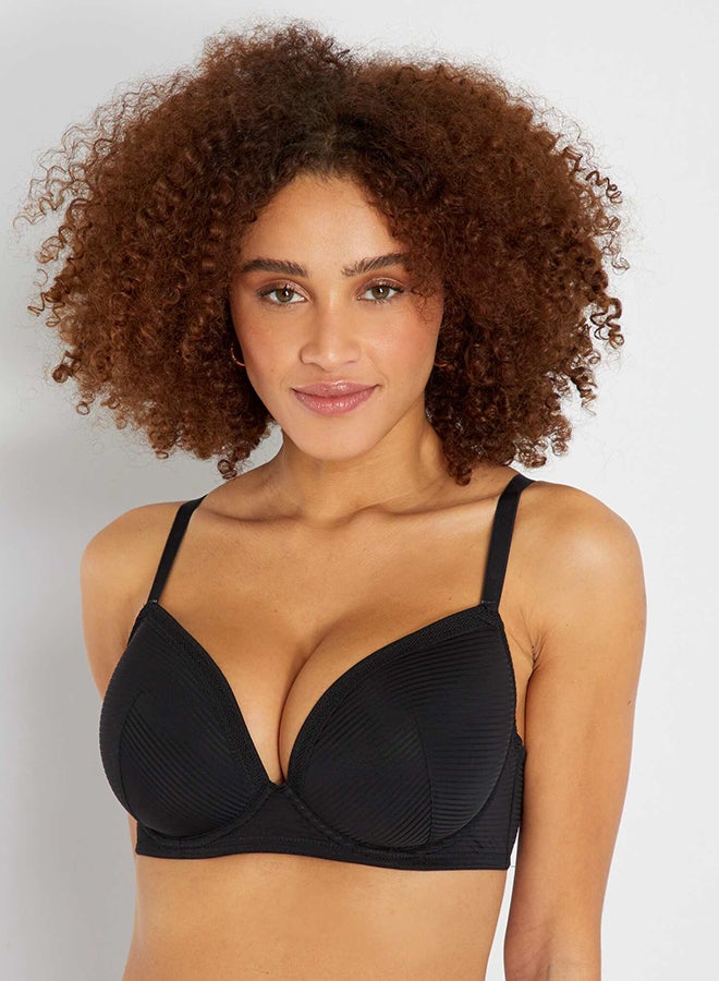 Kiabi Microfiber bra with narrow openwork  - Image 1