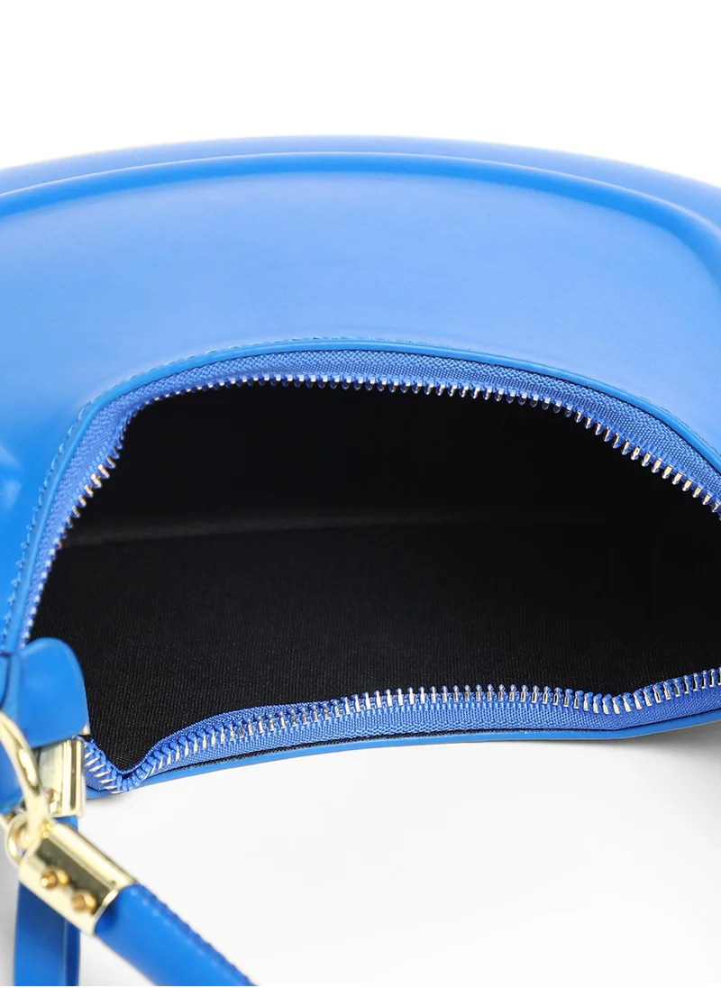 Haute Sauce Women's The Curve Hand Bag - Royal Blue