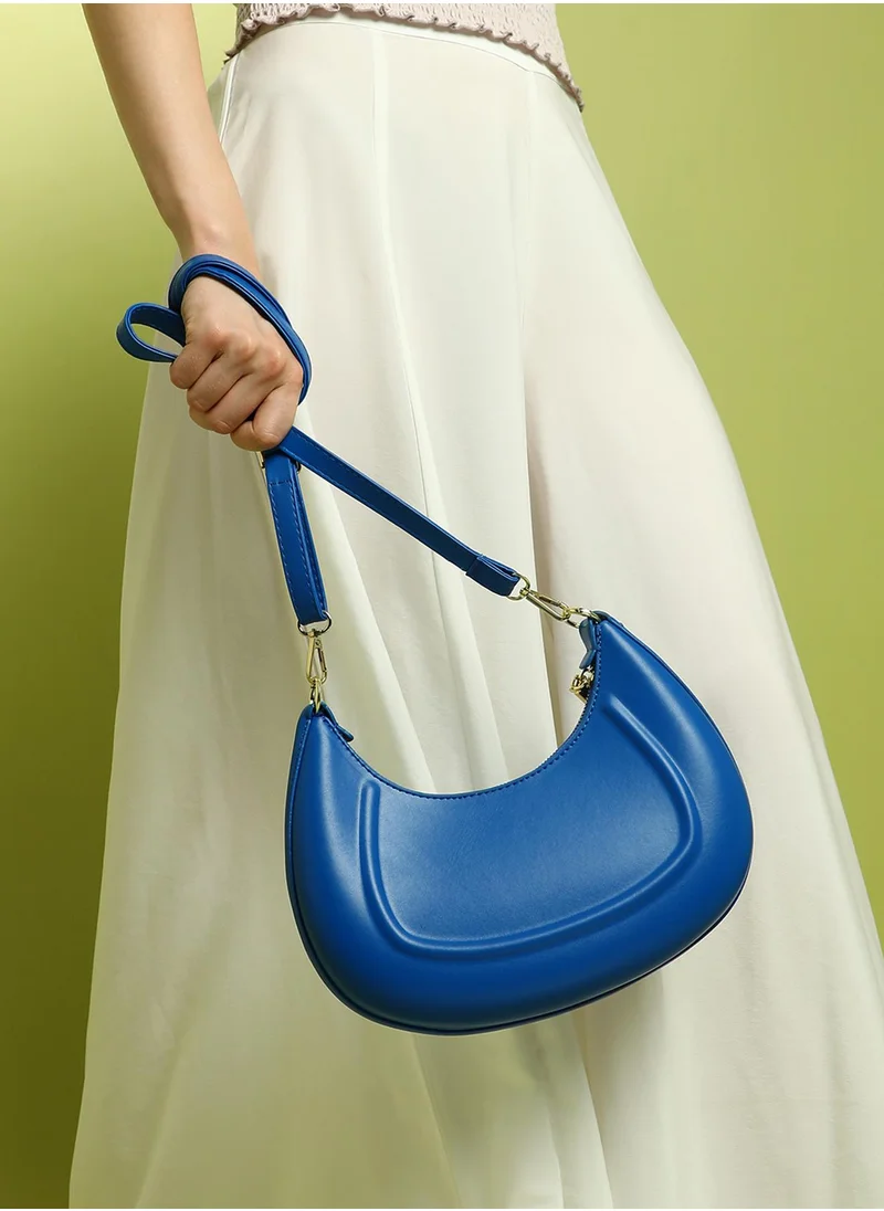 Haute Sauce Women's The Curve Hand Bag - Royal Blue