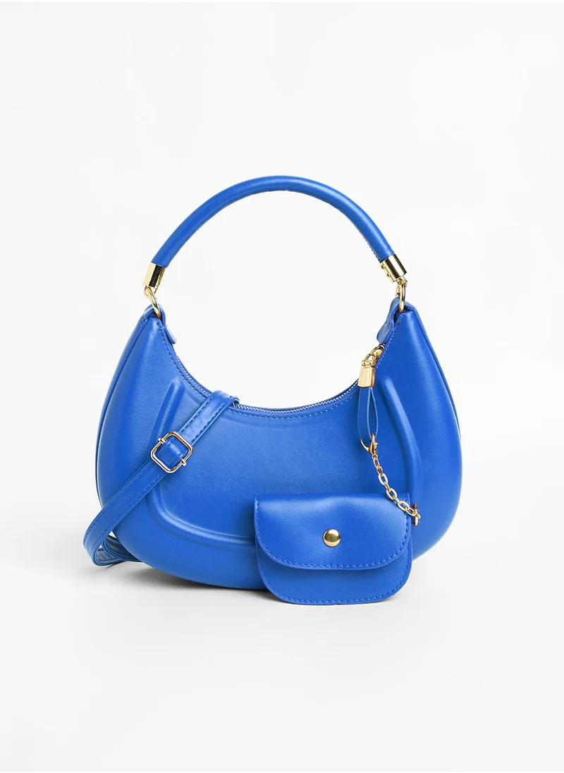 Haute Sauce Women's The Curve Hand Bag - Royal Blue