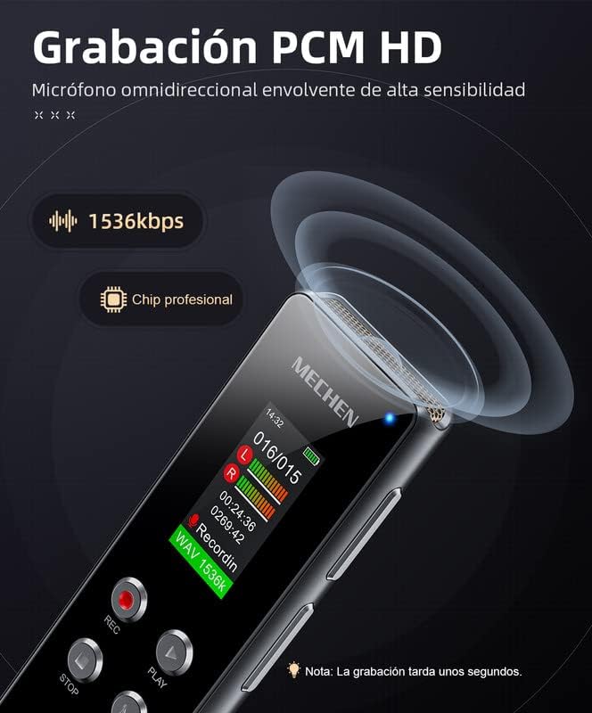 MECHEN 64GB Digital Voice Recorder with Playback and Voice Activation - Image 2