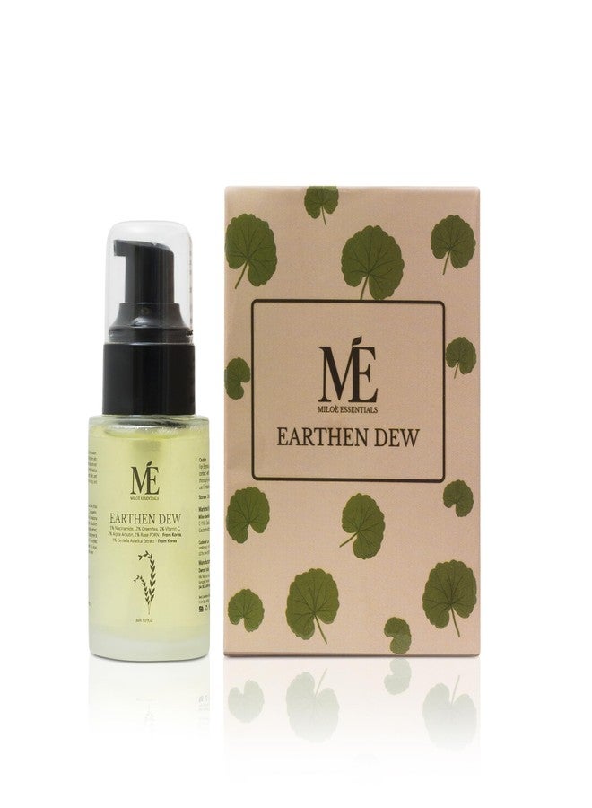 Miloe Miloé Earthen Dew Face Serum 30ml | 5% Niacinamide + 2% Vitamin C + 2% Alpha Arbutin | Brightening & Dark Spot Care | Green Tea & Centella for Hydrated, Even-Toned Skin | Lightweight Daily Serum - Image 1