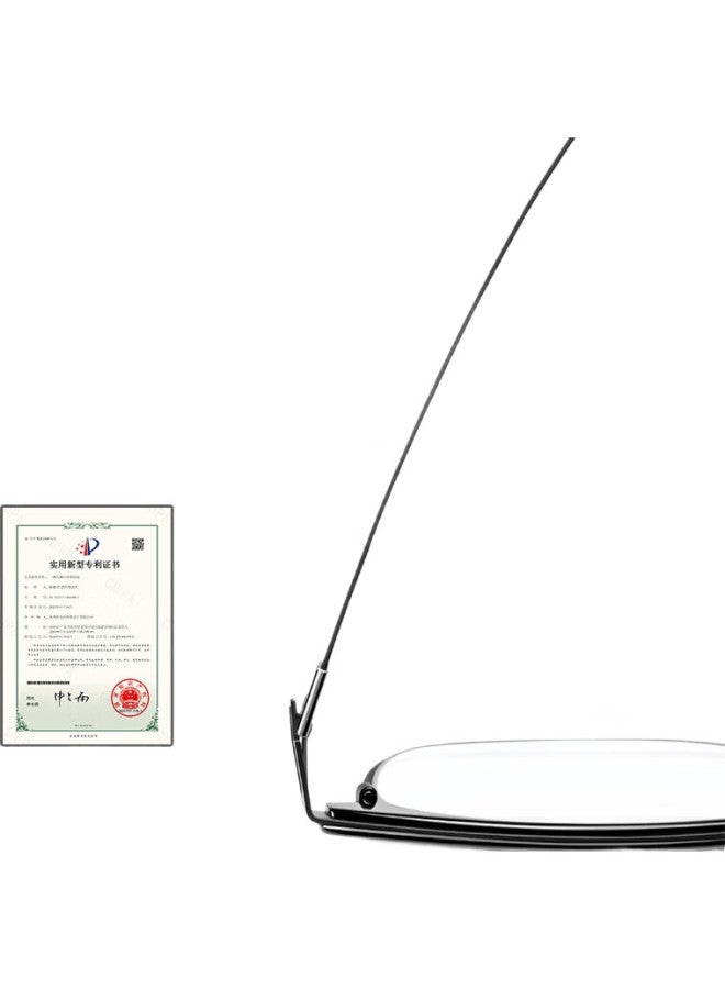 Loho Ultra-Light Half-Frame Business Prescription Glasses For Men, Professional Customizable With Prescription, Business Style In Black - Image 1
