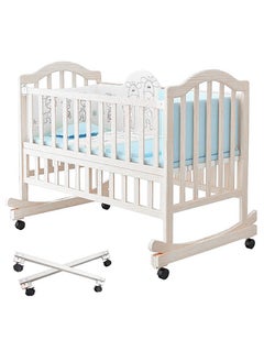 FUN MOMENT Multi-Purpose Wooden Baby Bed  - Image 1