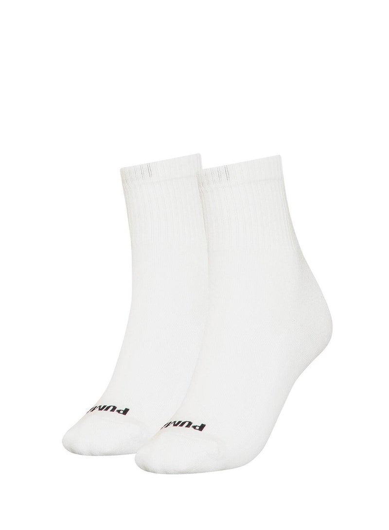 PUMA 2 Pack Heart Logo Ankle Socks - Image 1