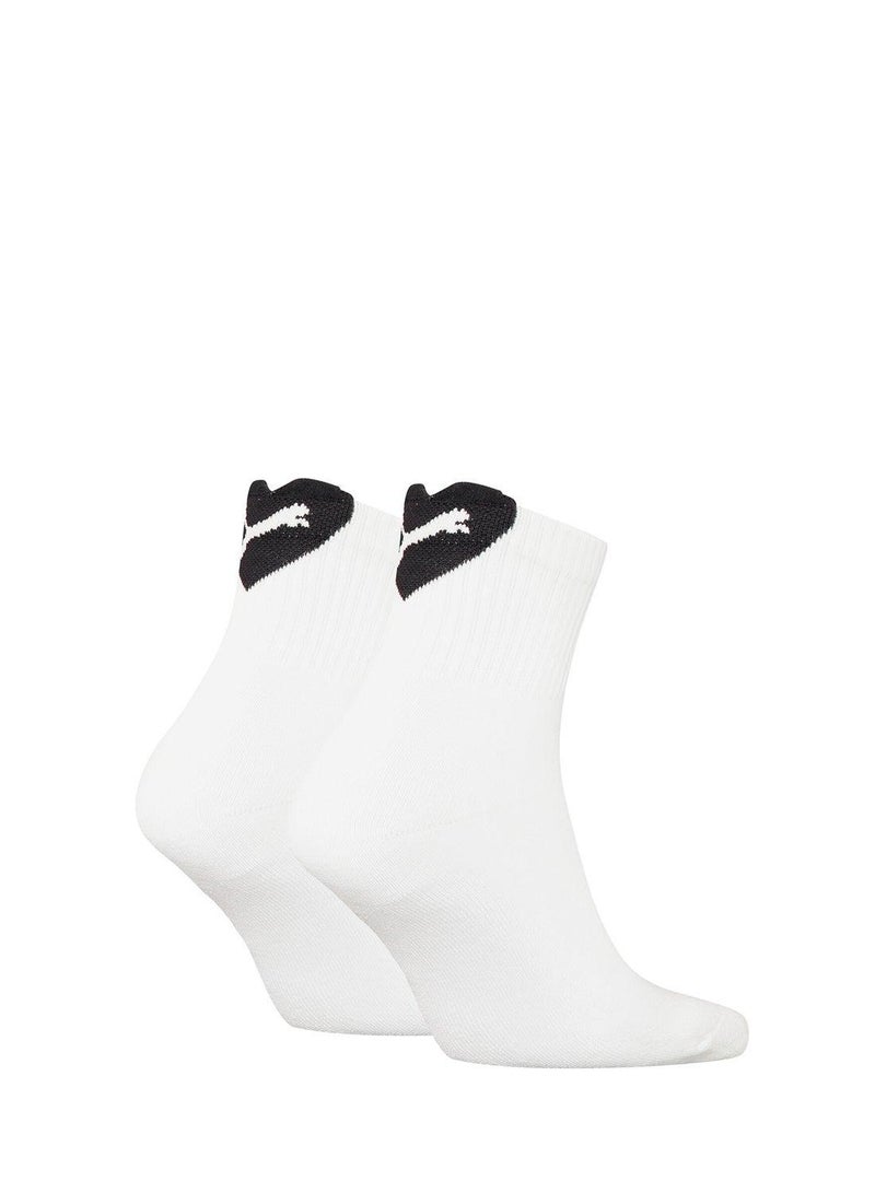 PUMA 2 Pack Heart Logo Ankle Socks - Image 2