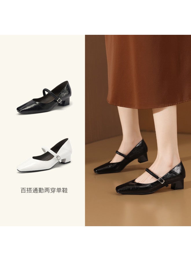 Goldlion Elegant One-strap Mary Jane Shoes Women 26 Years New Women's Shoes Comfortable Commuting Flats Women - Image 5