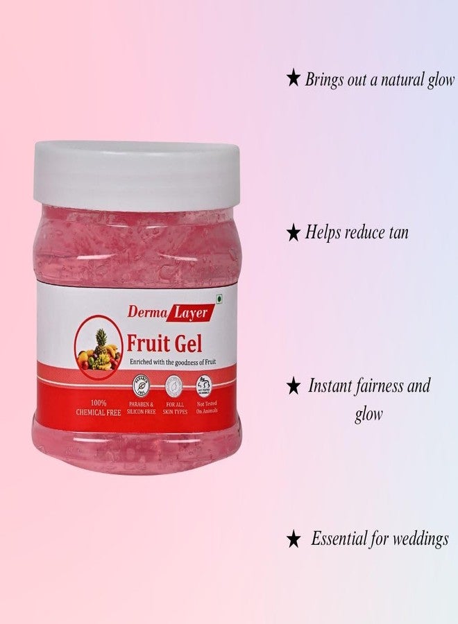 DERMA LAYER DermaLayer Fruit Gel | Enriched with Natural Fruit Extracts for Deep Hydration & Skin Brightening | For All Skin Types | Face & Body Gel for Daily Use | 250 ml - Image 3
