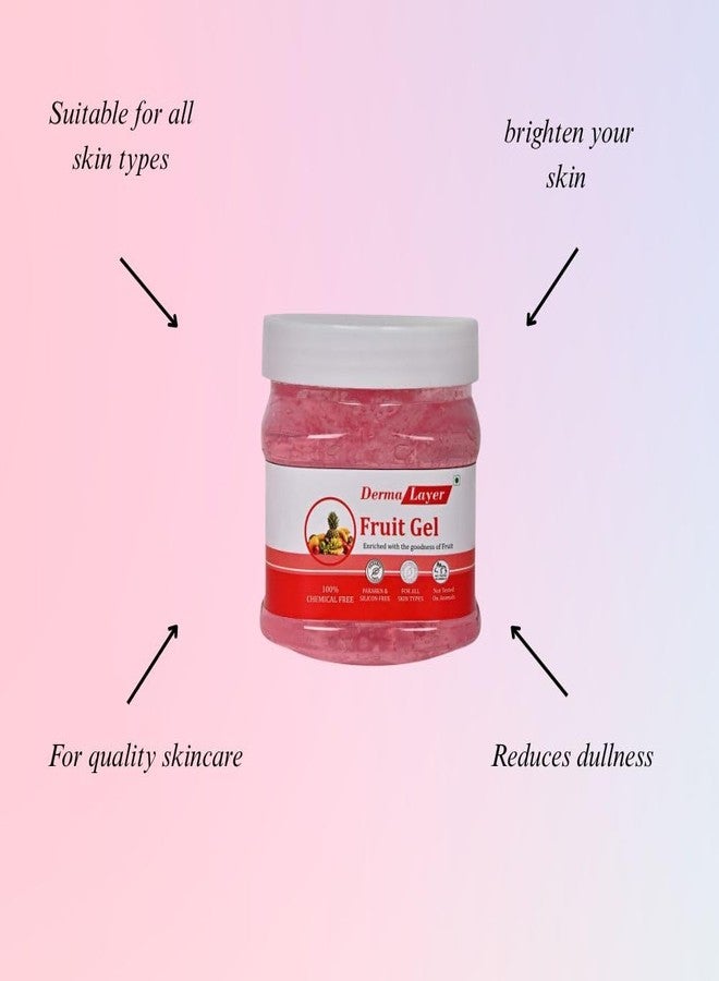 DERMA LAYER DermaLayer Fruit Gel | Enriched with Natural Fruit Extracts for Deep Hydration & Skin Brightening | For All Skin Types | Face & Body Gel for Daily Use | 250 ml - Image 4
