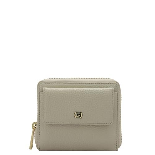 Da Milano Small Leather Wallet for Women – Butter – Genuine Leather Zipper Wallet with Card Slots, Compartments & Pockets - Image 1