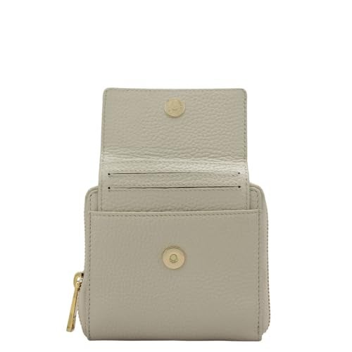 Da Milano Small Leather Wallet for Women – Butter – Genuine Leather Zipper Wallet with Card Slots, Compartments & Pockets - Image 4