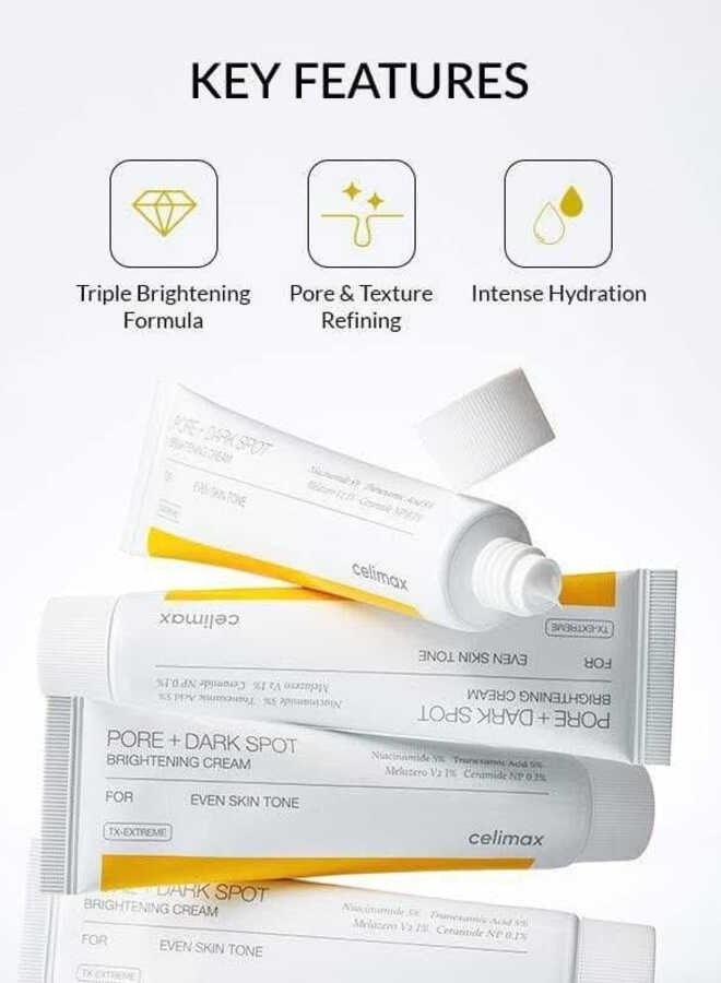 celimax Korean beauty Pore and Dark Spot Brightening Cream 35ml, for dark spots, melasma and hyperpigmentation - Image 3
