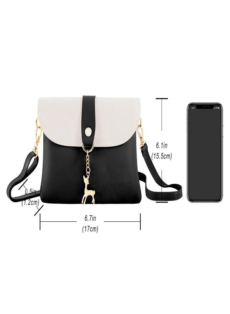 KASTWAVE Small Crossbody Purse With Pendant PU Leather Cross Body Shoulder Bag Phone Purse Handbags for Girls Gifts for Teenage Girls Mini Crossbody Bags Chain Handbag Shoulder Bag - Image 5
