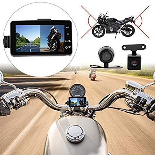 MASO Motorcycle Dash Cam Front and Rear Motorbike Camera Waterproof Dual Video HD 1080p - Image 1