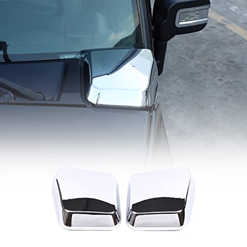 Qiosreui Side Air Intake Hood Vent Cover Bezel for Hummer H2 2003-2009, Car Hood Side Air Intake Vent Cover Molding Bezel, ABS (Sliver) - Image 1