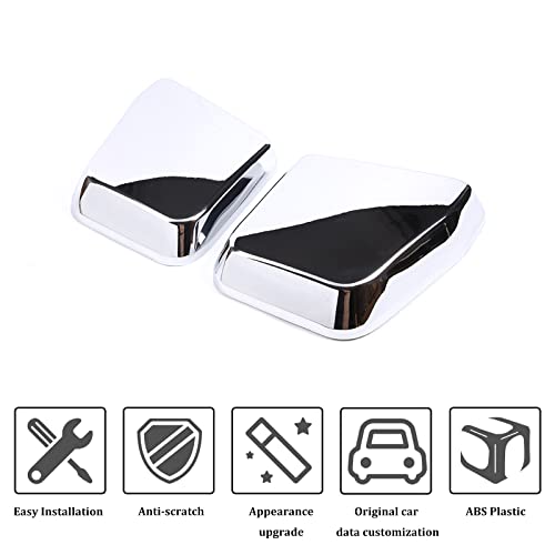 Qiosreui Side Air Intake Hood Vent Cover Bezel for Hummer H2 2003-2009, Car Hood Side Air Intake Vent Cover Molding Bezel, ABS (Sliver) - Image 2