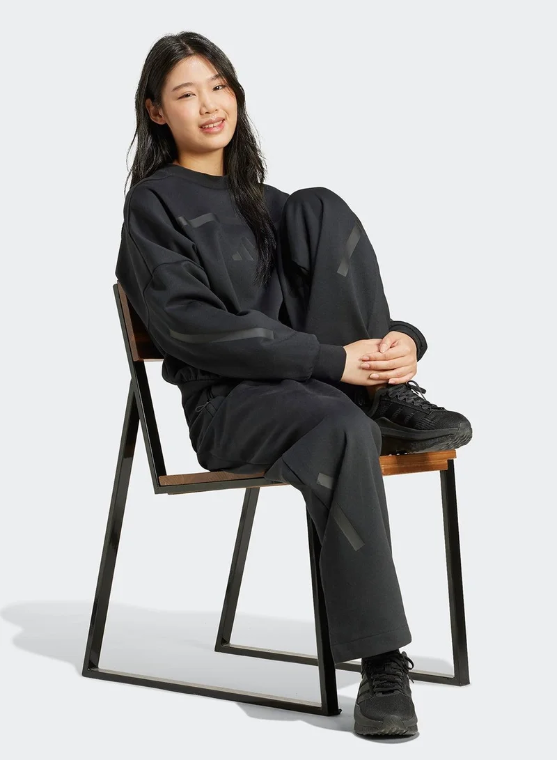 Adidas W Z.N.E. Bar Pt Black Training Pants For Women 2XS