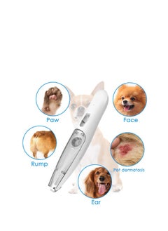 Dog Paw Trimmer, Electric Dog Grooming Clippers, with Vacuum and LED Light, Pet Hair Cordless Clippers Professional Grooming Kit, for Trimming Dogs Cats Hair Around Paws, Eyes, Ears, Face, Rump