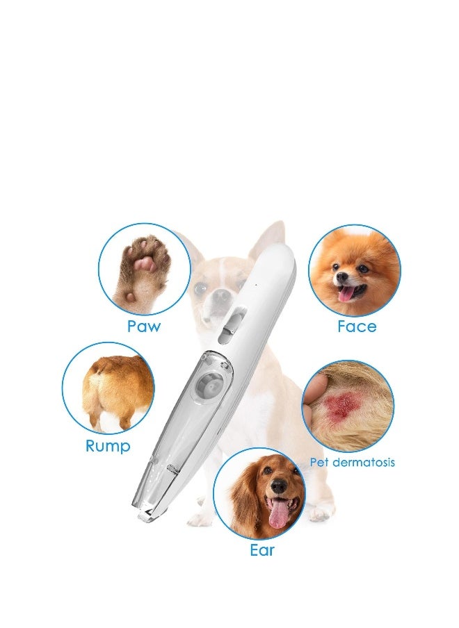 Generic - Dog Paw Trimmer, Electric Dog Grooming Clippers, with Vacuum and LED Light, Pet Hair Cordless Clippers Professional Grooming Kit, for Trimming Dogs Cats Hair Around Paws, Eyes, Ears, Face, Rump - Image 1