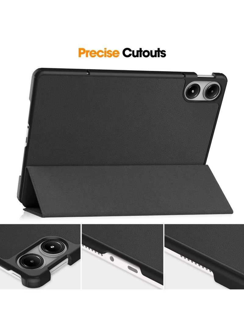 URBBKING Slim Stand Hard Back Shell Smart Cover Case for Redmi Pad Pro 12.1 inch, Auto Wake/Sleep Black - Image 5