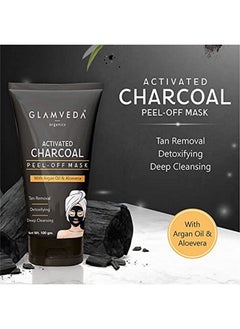 Glamveda Charcoal Peel Off Mask Enriched With Argan Oil And Aloe Vera Black 100 G  - Image 5