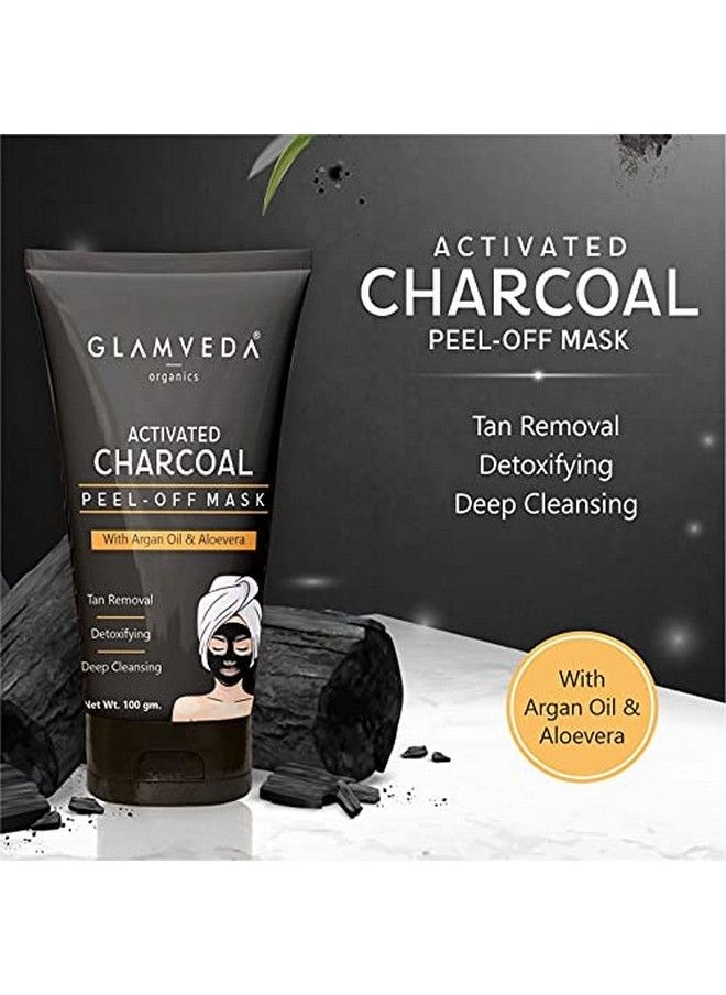 Glamveda Charcoal Peel Off Mask Enriched With Argan Oil And Aloe Vera Black 100 G  - Image 5